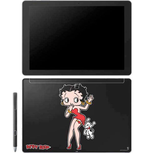 Betty Boop With Puppy Galaxy Book 12in Skin